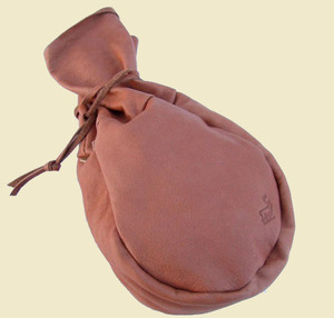 Leather tinder pouch small